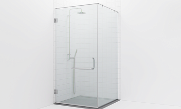 Комплект фурнитуры для душевой перегородки на профиле с угловой штангой t551-1 купить в Нижнем Новгороде