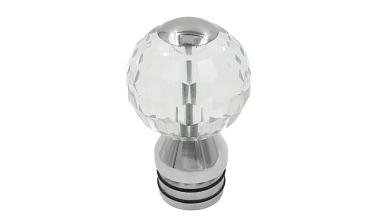 Стеклянный шар, наконечник на стойку Ø50.8 мм, с алюминиевой системой фиксации, прозрачный k248 купить в Нижнем Новгороде
