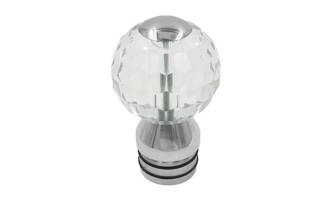 Стеклянный шар, наконечник на стойку Ø50.8 мм, с алюминиевой системой фиксации, прозрачный k248