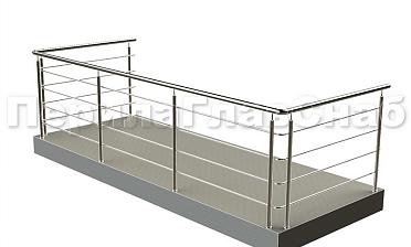 Балконные ограждения с ригельным заполнением купить в Нижнем Новгороде