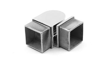 Поворот поручня 40х40 мм, регулируемый, полированный, (AISI 304) k366 купить в Нижнем Новгороде