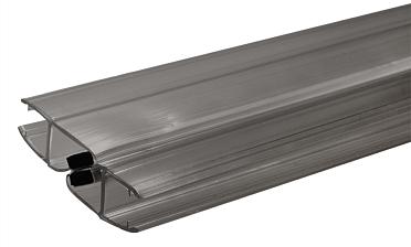 Комплект уплотнителей для стекла 8мм (2 шт.), полупрозрачный черный, стекло-стекло, с магнитом 90°/180°, 2,2 м t210-2 BL купить в Нижнем Новгороде