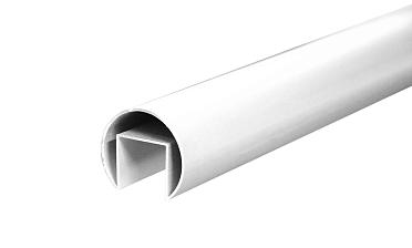 Труба  Ø42.4 мм, с пазом 24х24 мм, анодированный алюминий Фk820 AL купить в Нижнем Новгороде