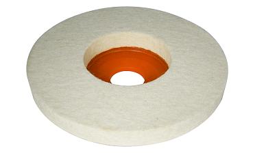 K427-3 войлок белый Ø125х10 мм очищенный, для тонкой полировки 11 000 rpm, Premium k427-3  купить в Нижнем Новгороде