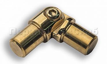 Поворот ригеля Ø16х1.5 мм, с двумя установочными штифтами, шарнирный, золото (AISI 304) k060-88 купить в Нижнем Новгороде
