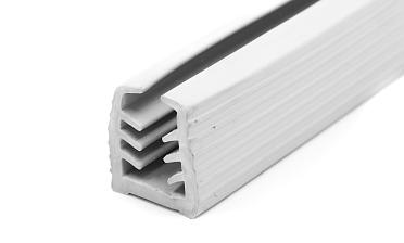 Уплотнитель в поручень с пазом 27х30 для стекла 10 мм, EPDM (палки 3 м) СЕРЫЙ Фk305-G купить в Нижнем Новгороде