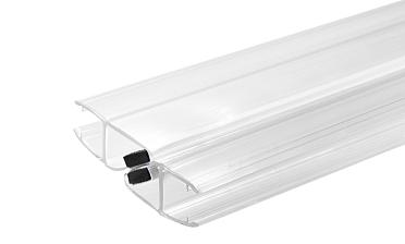 Комплект уплотнителей для стекла в душевую кабину  (2 шт.), стекло-стекло 8 мм, с магнитом 135°, 2200 мм t208 купить в Нижнем Новгороде