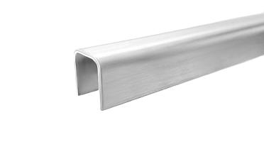 Профиль П-образный, L=2000 мм, t=1.5 мм, для стекла 12 мм, шлиф. (AISI 304) Ф-0455 купить в Нижнем Новгороде