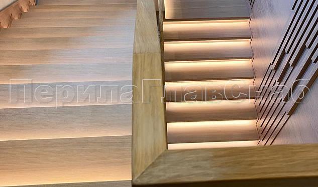 Перила с деревянными поручнями в Нижнем Новгороде. Готовые проекты ПерилаГлавСнаб