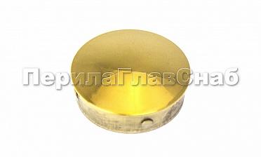 Заглушка штампованная Ø38х1.5 мм, (AISI 304), под золото Фk036-88 купить в Нижнем Новгороде