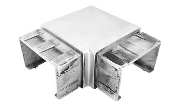 Отвод для поручня с пазом 40х60 мм, шлифованный (AISI 304) Фk542-2 купить в Нижнем Новгороде