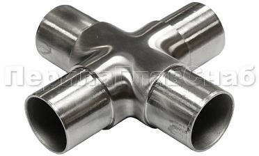 Соединение поручня Ø38.1 мм, крестовина (AISI 304) k360 купить в Нижнем Новгороде