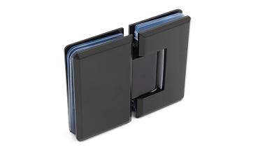 Петля для душевой кабины стекло-стекло 180°, 90*55, цинк, черн. t303 BZn купить в Нижнем Новгороде