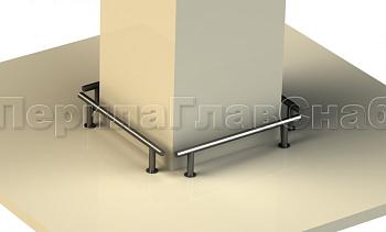 Защитный отбойник для автомобилей из черного металла в Нижнем Новгороде. Готовые проекты ПерилаГлавСнаб