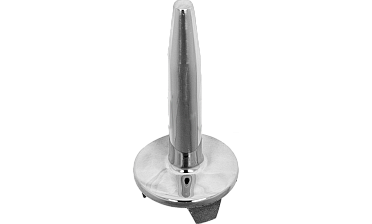 Наконечник палец (солдатик) на стойку Ø38.1 мм, без ложемента, литой, полированный, повышенной коррозионной стойкости, под сварку, облегченный, нержавеющий AISI 316, k034-3 купить в Нижнем Новгороде