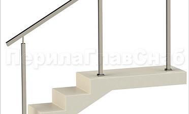 Ограждения без ригелей с квадратным поручнем и квадратными стойками купить в Нижнем Новгороде