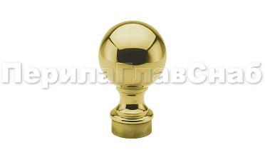 Наконечник стойки шар, Ø38.1 мм, литой, утяжеленный, золото k070-88 купить в Нижнем Новгороде