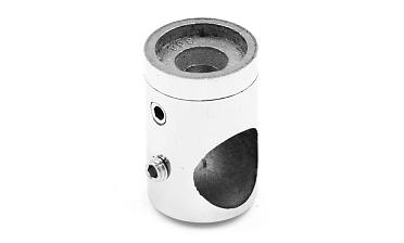 Ригеледержатель на стойку под плоскость Ø16 мм, литой, Ø22х30 мм, полированный, (AISI 304) k065-2 купить в Нижнем Новгороде