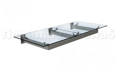 Стеклянный козырек на прямом каркасе купить в Нижнем Новгороде