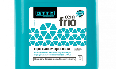 CEMMIX CemFrio противоморозная добавка 5л Ф-0387 купить в Нижнем Новгороде