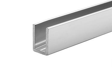 П-образный профиль для неподвижных стекол 8 мм, 19x13, L=2200, алюминий полированный t756 AL купить в Нижнем Новгороде