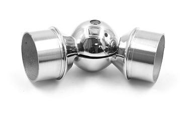 Поворот литой, регулируемый, "шар" с установочными кольцами, под Ø50.8 мм, (AISI 304) k558 купить в Нижнем Новгороде