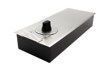 Доводчик для стеклянной двери до 80 кг EN2, напольный, 500 тыс. циклов, нержавеющая сталь AISI 304, шлифованная t182 SSS купить в Нижнем Новгороде