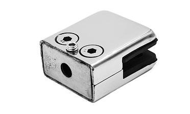 Стеклодержатель штампованный, под стекло 8 мм (4+4 мм), на плоскость 40х24х48 полированный (AISI 304) k352 купить в Нижнем Новгороде