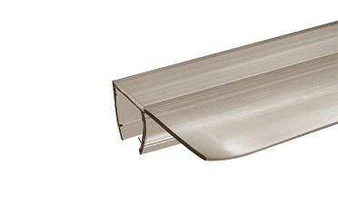 Уплотнитель для стекла 8 мм, полупрозрачный черный, 90°, стекло-стекло 2200 мм t215-2 BL купить в Нижнем Новгороде