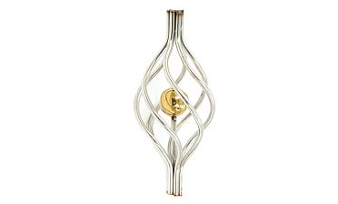 Декоративная вставка (корзинка) для стойки Ø25 мм, с золотым шаром k388-2 купить в Нижнем Новгороде