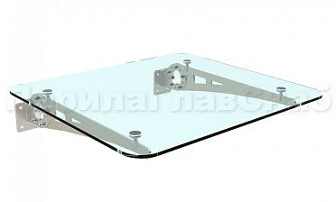 Стеклянный козырек на консоли из листа - вариант 2 купить в Нижнем Новгороде