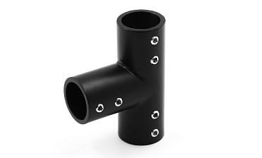 Соединитель-тройник для трубы 19 мм, нержавеющая сталь AISI 304, черная t902 BZn купить в Нижнем Новгороде