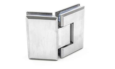 Петля для душевой стекло-стекло 90х55 мм, 135°, нержавеющая сталь AISI 304, шлифованная t302 SSS купить в Нижнем Новгороде