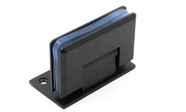 Петля для душевой стена-стекло 90х55 мм, 90°, односторонняя, цинк, черный t305 BZn купить в Нижнем Новгороде