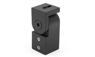 Держатель труба-стена, регулируемый, Ø19 мм, нерж., черный t908 BL купить в Нижнем Новгороде