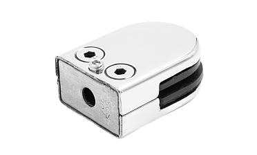 Стеклодержатель штампованный, под стекло 8 мм (4+4 мм), на плоскость 39х24х55 полированный (AISI 304) k539-2 купить в Нижнем Новгороде