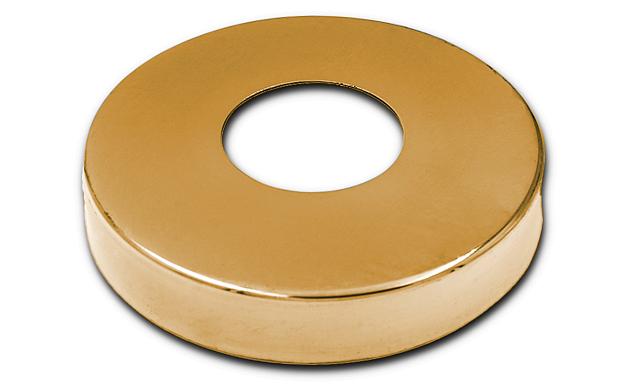 Низ стойки Ø38.1 мм, S=0.8 мм, 100х18 мм, золото k201-88