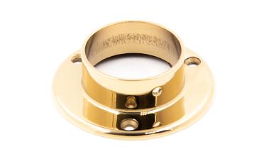 Фланец для трубы Ø50.8 мм, Ø90х3 мм, полированный, литой, золото k022-88 купить в Нижнем Новгороде