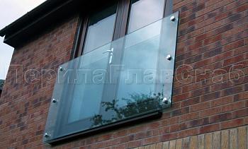 Ветрозащитное ограждение без стоек, на точечном креплении в торец в Нижнем Новгороде. Готовые проекты ПерилаГлавСнаб