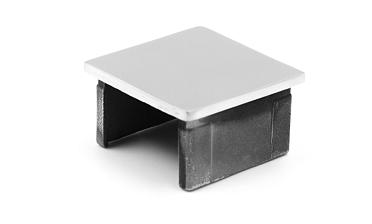 Заглушка для поручня с пазом 40x40 мм, полированная, хром (AISI 304) k547 купить в Нижнем Новгороде