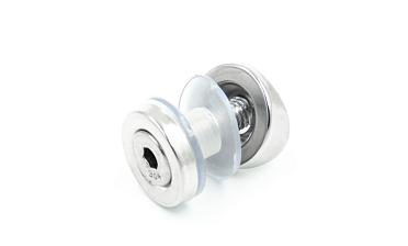 Стеклодержатель точечный для трубы Ø38.1 мм, штампованный, полированный (AISI 304) k074 купить в Нижнем Новгороде