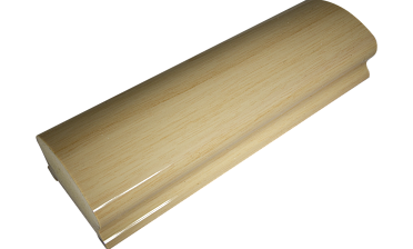 Пластиковый поручень фигурный текстурный, цвет беленый дуб, длина 4м k899-3  купить в Нижнем Новгороде