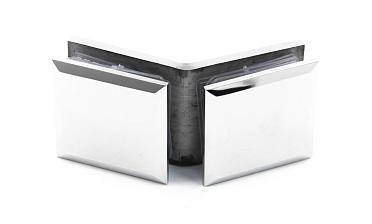 Коннектор для душевой стекло-стекло 135°, нержавеющая сталь AISI 304, полированная t736 PSS купить в Нижнем Новгороде