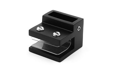 Коннектор торцевой труба-стекло 30х10 мм, нержавеющая сталь AISI 304, черная t467 BL купить в Нижнем Новгороде