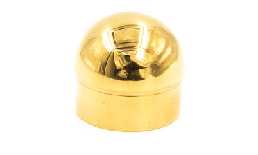 Заглушка для трубы Ø50.8х1.45 мм сферическая литая золотая k092-88 купить в Нижнем Новгороде