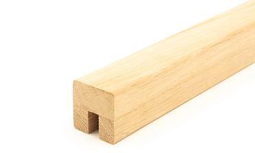 Дубовый поручень 40х40 некрашеный С ПАЗОМ, Премиум Ф-1077 купить в Нижнем Новгороде