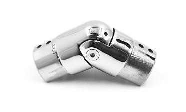 Соединитель поручня с пазом регулируемый, d=42,4 мм, полированный, AISI304 k195 купить в Нижнем Новгороде