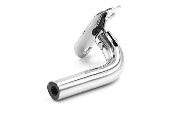 Держатель поручня выносной на стойку, с регулируемым ложементом под трубу Ø38.1 мм, резьба внутренняя М8, полированный, (AISI 304) k261  купить в Нижнем Новгороде