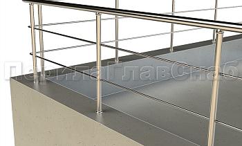 Ограждение на кровлю с ригельным заполнением в Нижнем Новгороде. Готовые проекты ПерилаГлавСнаб