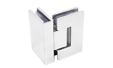 Петля для душевой стекло-стекло 90х55 мм, 90°, нержавеющая сталь AISI 304, полированная t304-2 PSS купить в Нижнем Новгороде